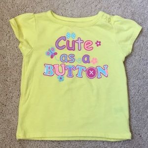 Garanimals | 6-9 Month “Cute As A Button” Top